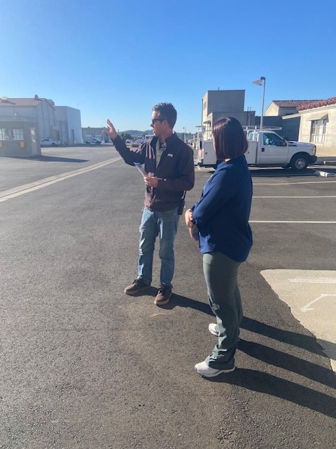 Sarah Canchola, Training and Response Coordinator, on site in Southern California, responding to the January 2025 Wind and Fire Event.